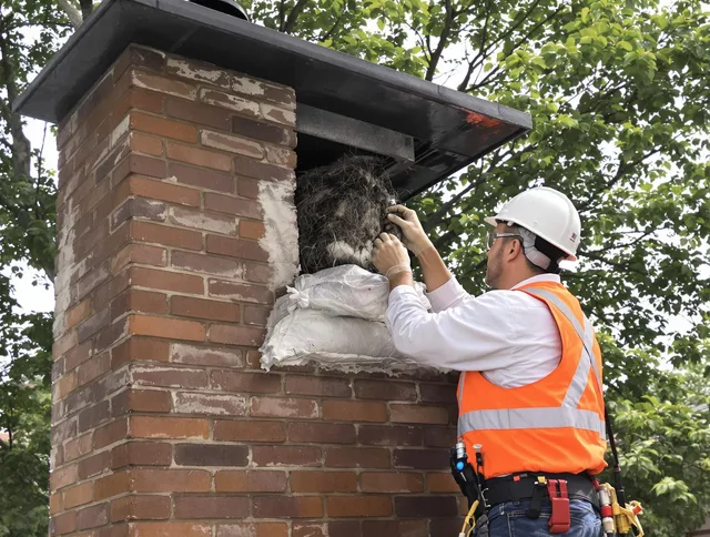 Humane removal of debris and animals by Temecula Chimney Sweep in Temecula, CA