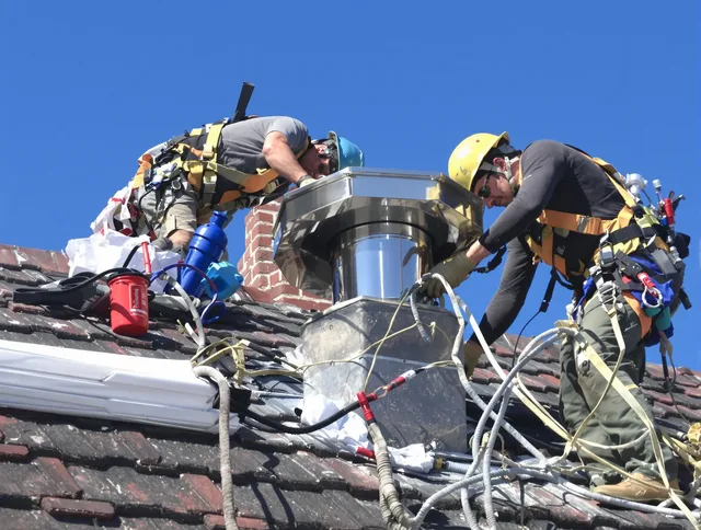 Protective chimney cap installed by Temecula Chimney Sweep in Temecula, CA