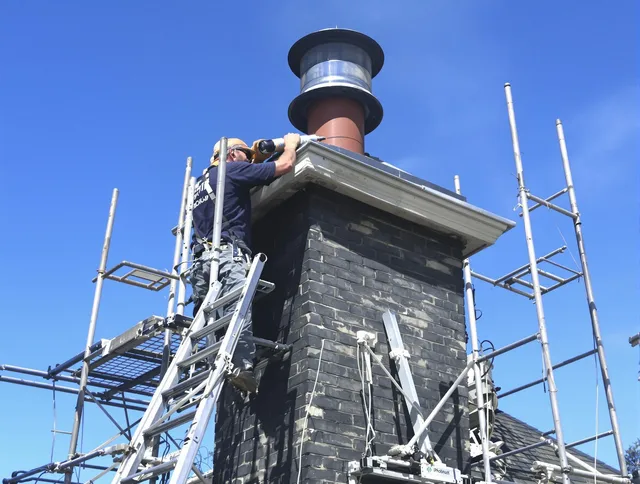Sturdy chimney crown finished by Temecula Chimney Sweep in Temecula, CA