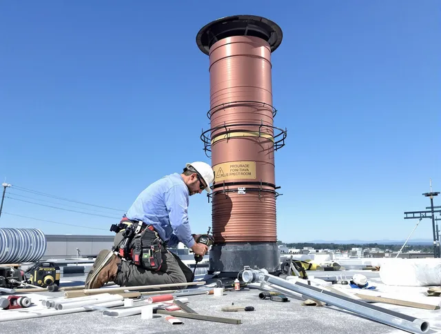 Installed chimney liner by Temecula Chimney Sweep in Temecula, CA