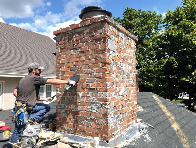 Completed chimney rebuild by Temecula Chimney Sweep in Temecula, CA