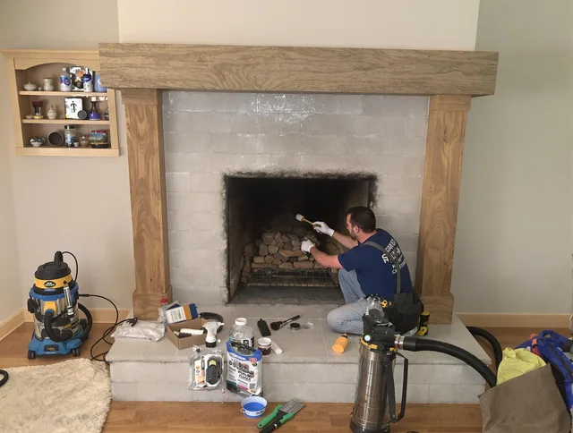 Detailed creosote removal process by Temecula Chimney Sweep in Temecula, CA