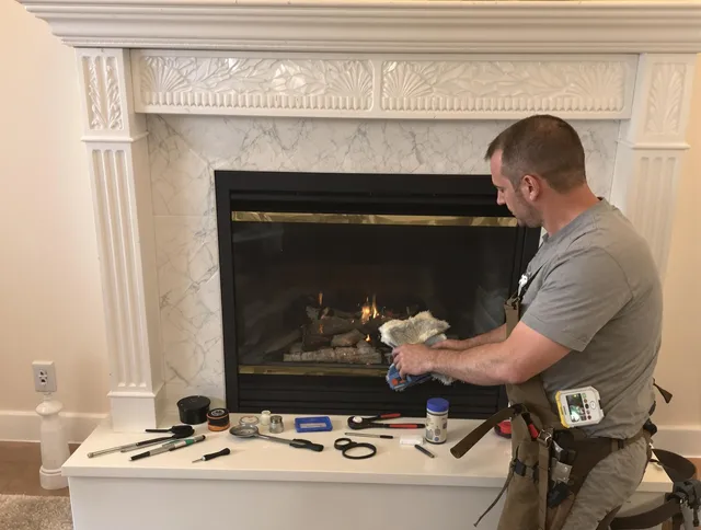 Temecula Chimney Sweep performing fireplace maintenance in Temecula, CA
