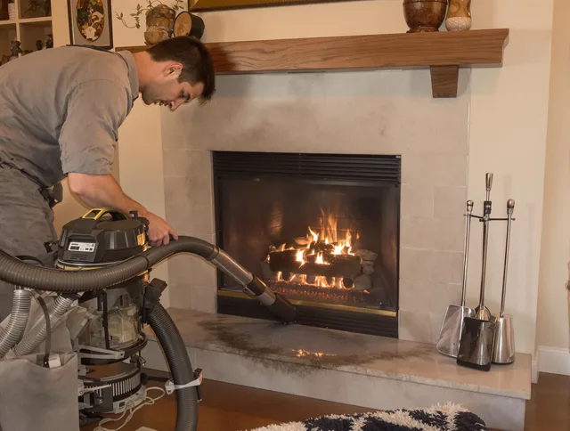 Routine fireplace upkeep by Temecula Chimney Sweep in Temecula, CA