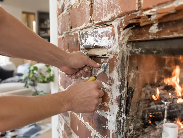 Routine fireplace repair by Temecula Chimney Sweep in Temecula, CA